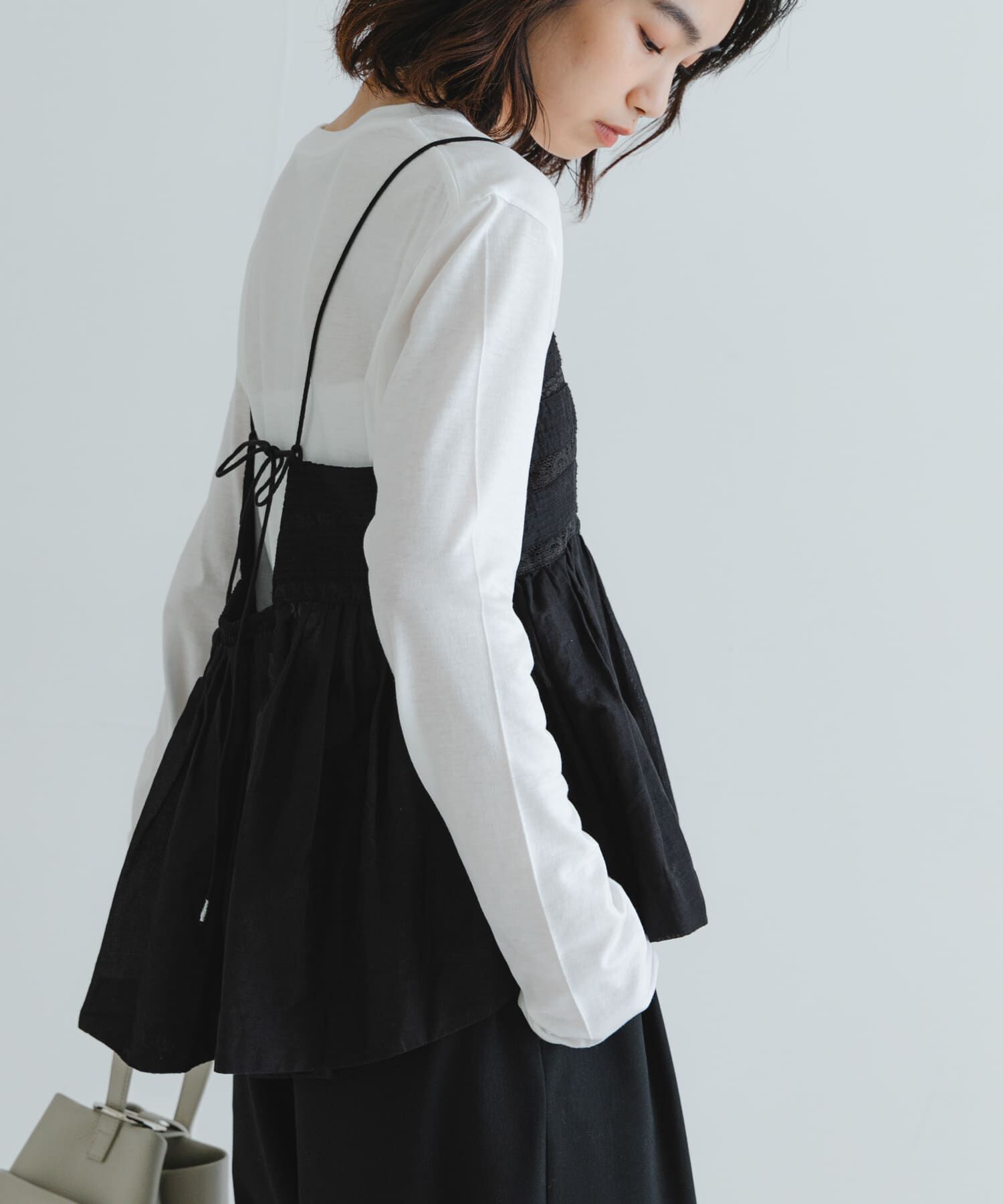 URBAN RESEARCH「レース切り替えキャミブラウス」|キャミソール|