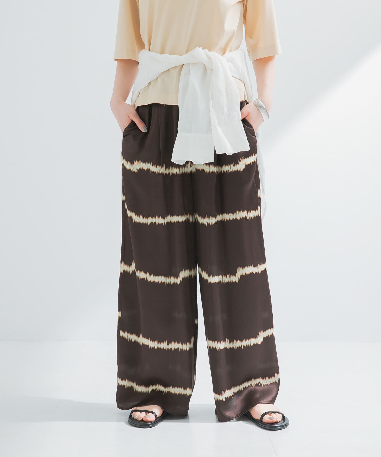 URBAN RESEARCH「『2サイズ展開』シルクミックスボーダープリントパンツ」|その他|