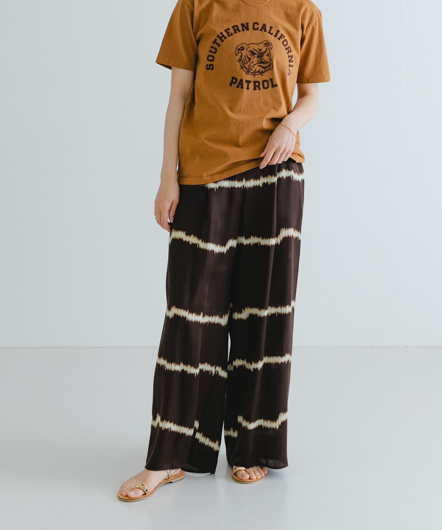 URBAN RESEARCH「『2サイズ展開』シルクミックスボーダープリントパンツ」|その他|