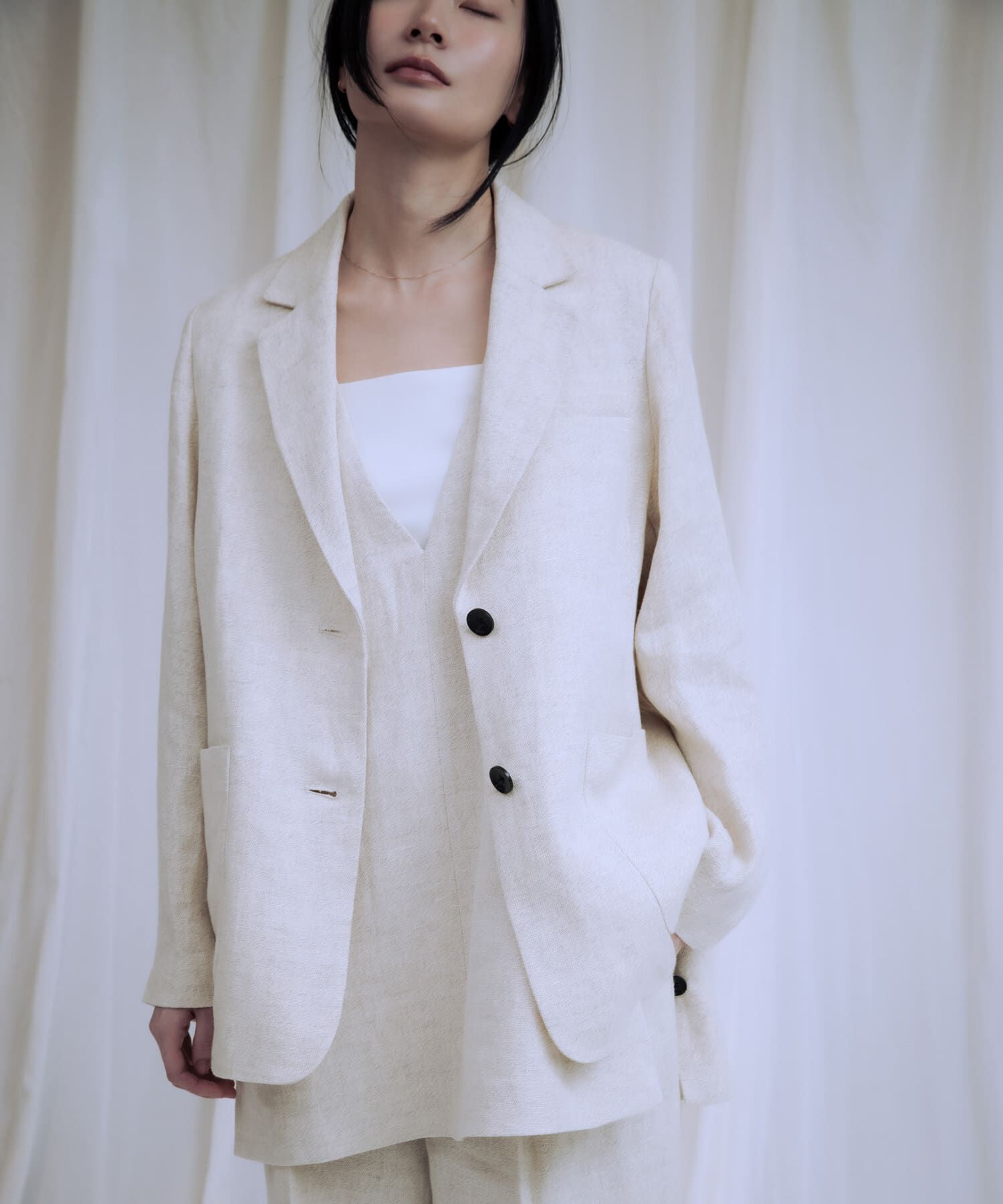 URBAN RESEARCH「new basic　リネンチュニックベスト」|ベスト・ジレ|