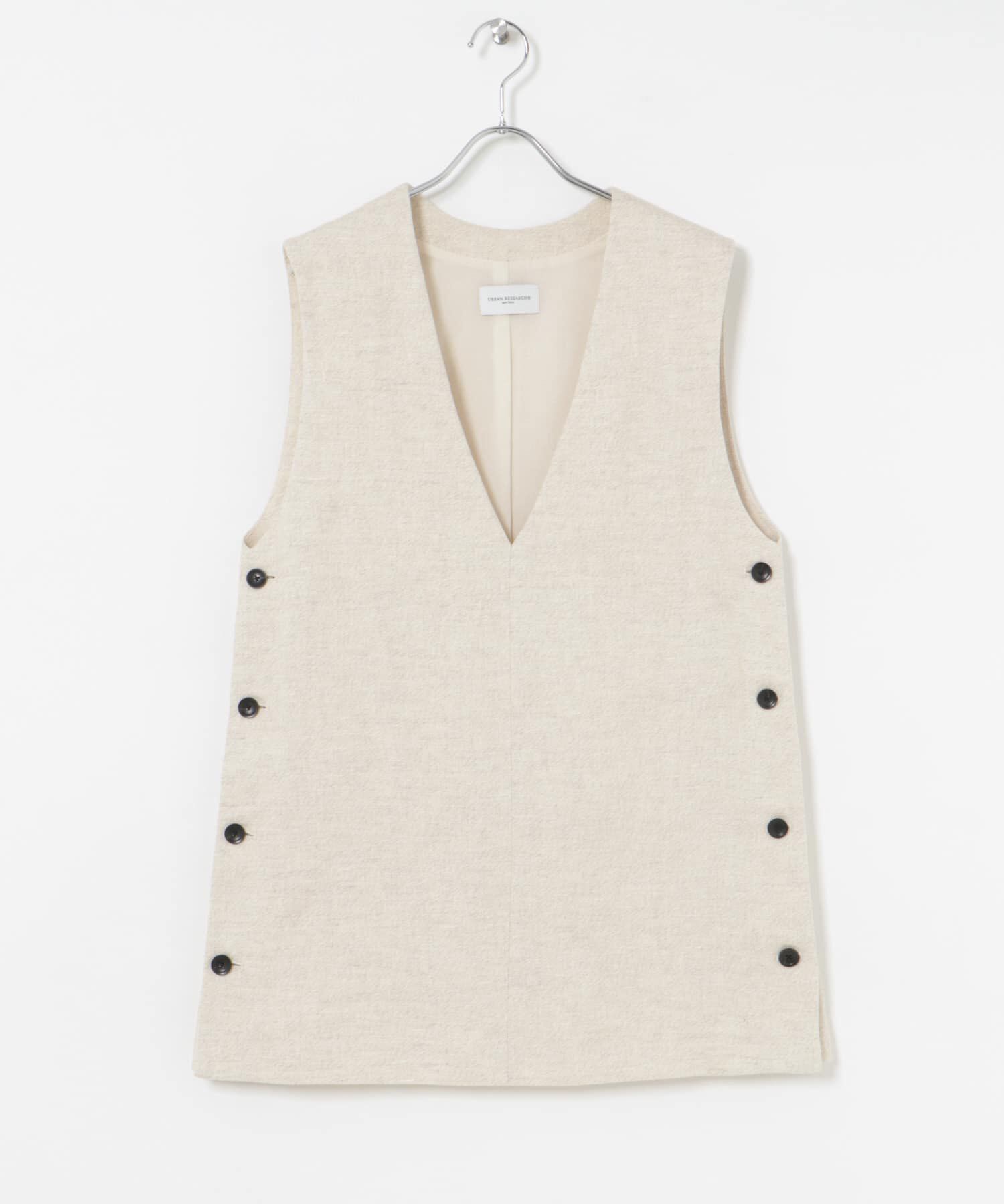 URBAN RESEARCH「new basic　リネンチュニックベスト」|ベスト・ジレ|