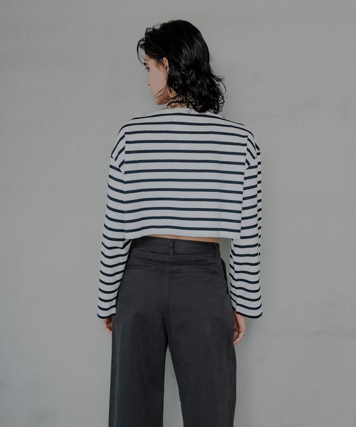 URBAN RESEARCH「『別注』Le minor&times;UR　Border cropped T-shirts」|Tシャツ・カットソー|