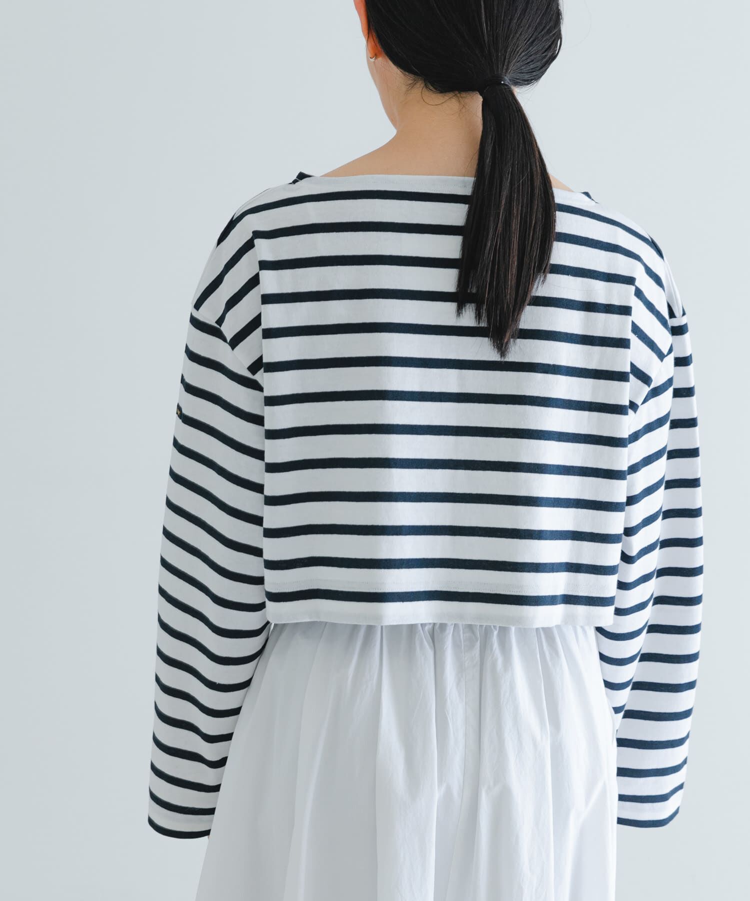 URBAN RESEARCH「『別注』Le minor&times;UR　Border cropped T-shirts」|Tシャツ・カットソー|