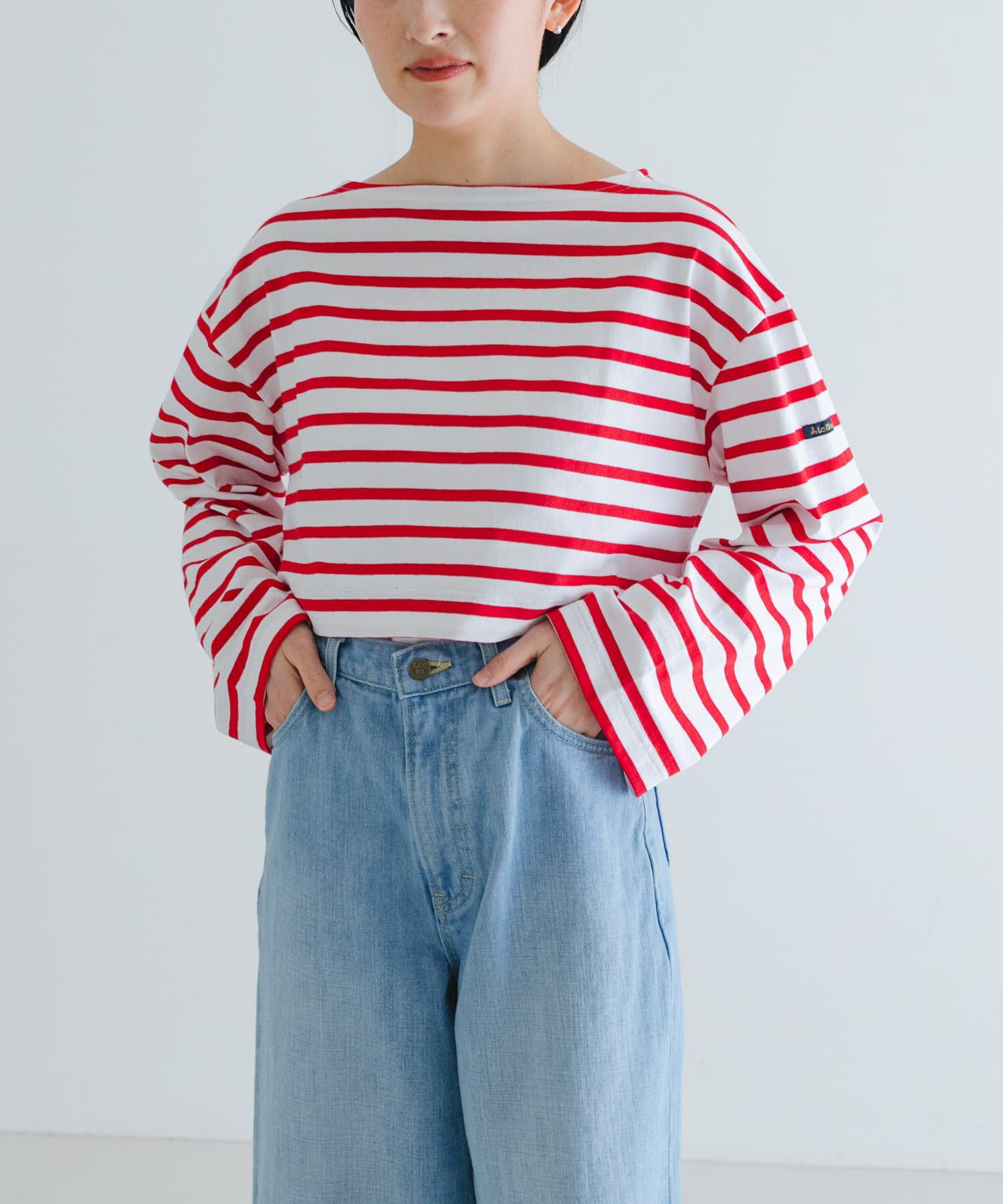 URBAN RESEARCH「『別注』Le minor&times;UR　Border cropped T-shirts」|Tシャツ・カットソー|