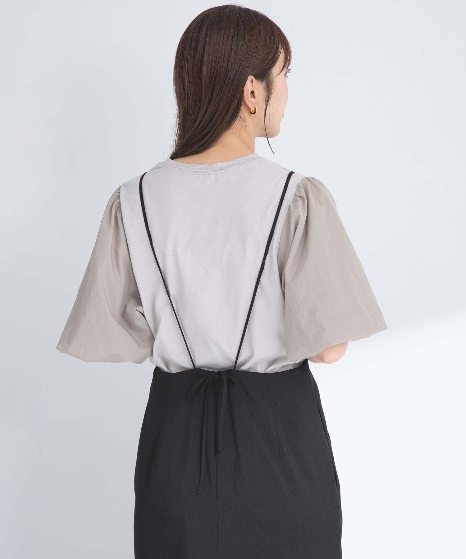 Sonny Label 「『WEB/一部店舗限定』異素材バルーンスリーブプルオーバー」|Tシャツ・カットソー|