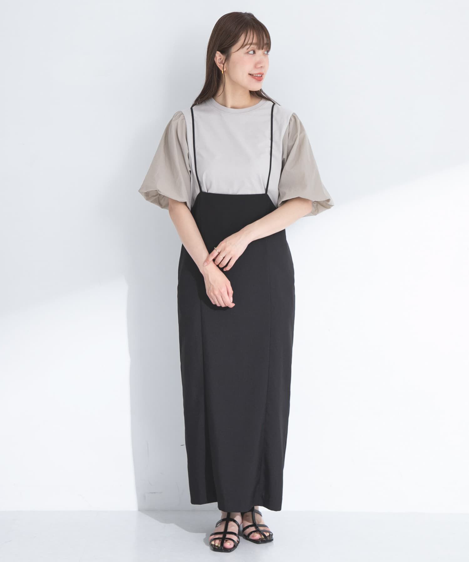 Sonny Label 「『WEB/一部店舗限定』異素材バルーンスリーブプルオーバー」|Tシャツ・カットソー|