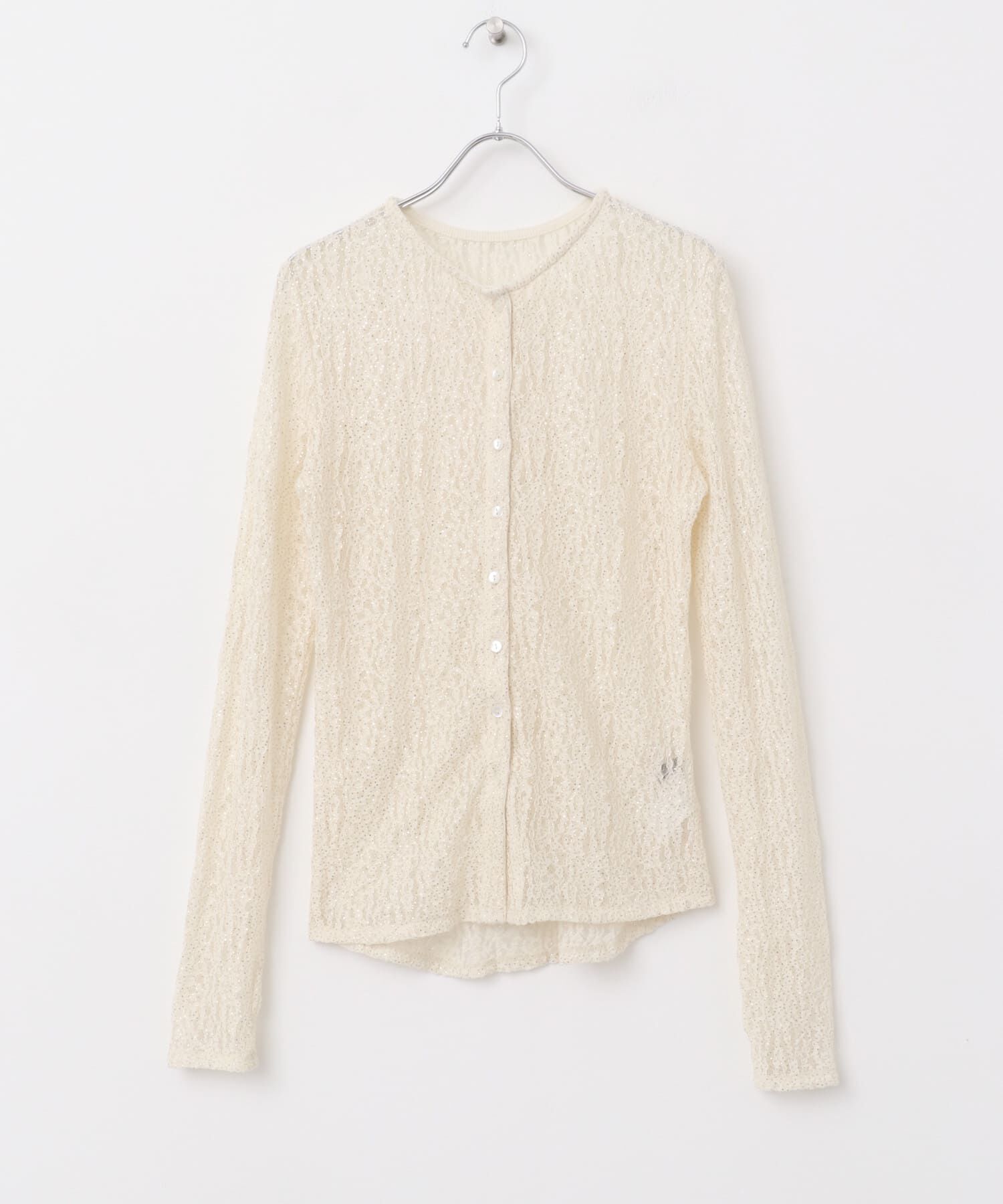 URBAN RESEARCH ROSSO「ラメレースカットソー」|Tシャツ・カットソー|