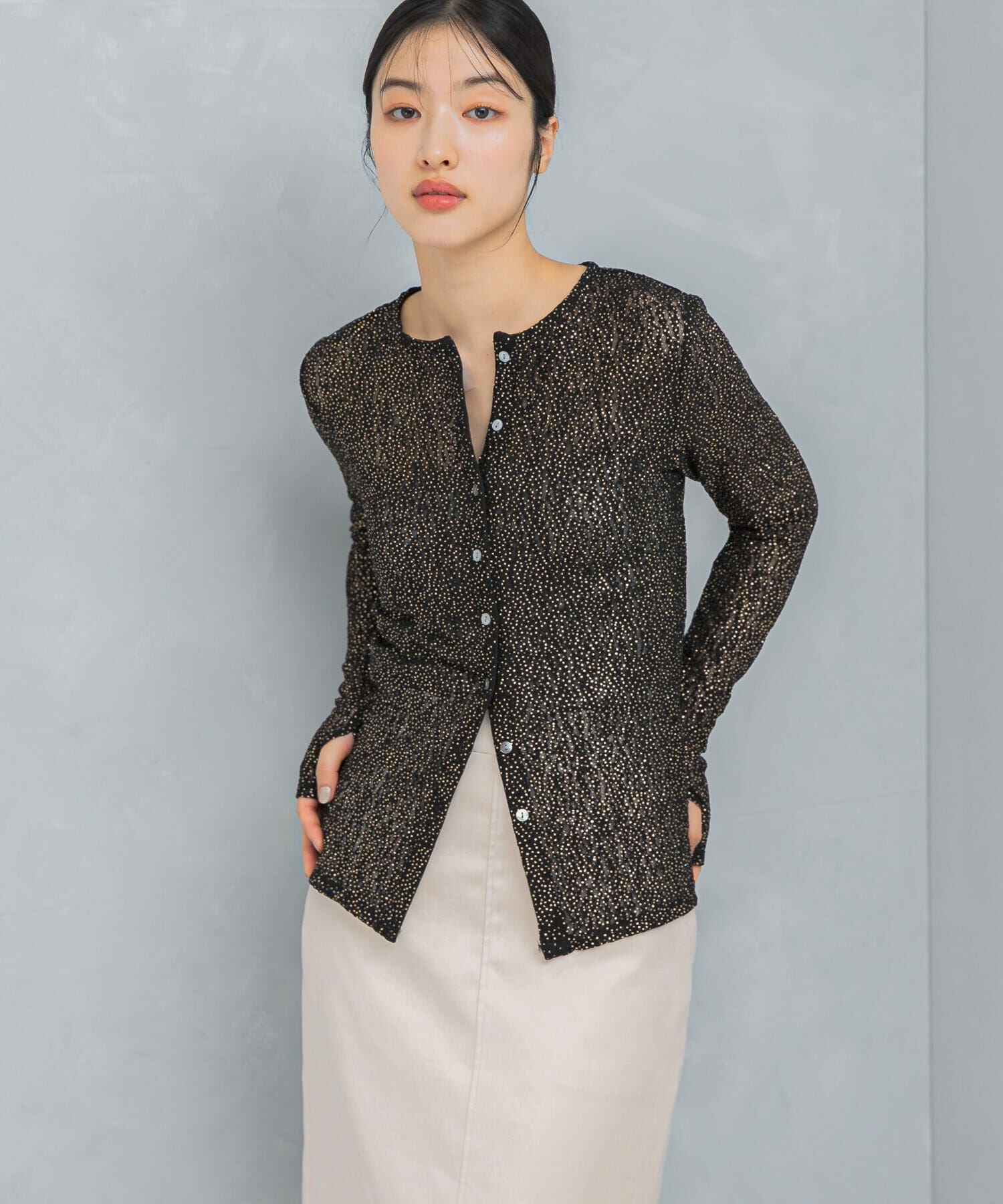 URBAN RESEARCH ROSSO「ラメレースカットソー」|Tシャツ・カットソー|