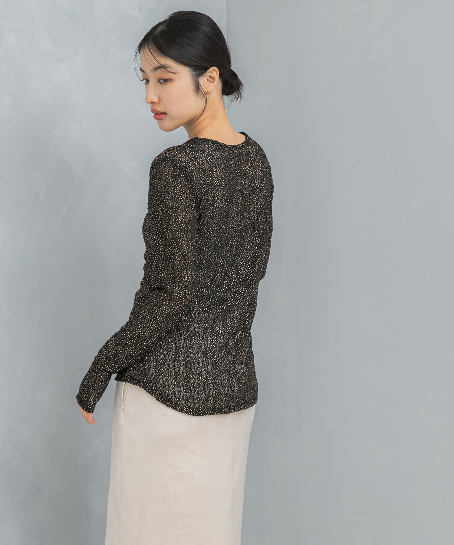 URBAN RESEARCH ROSSO「ラメレースカットソー」|Tシャツ・カットソー|