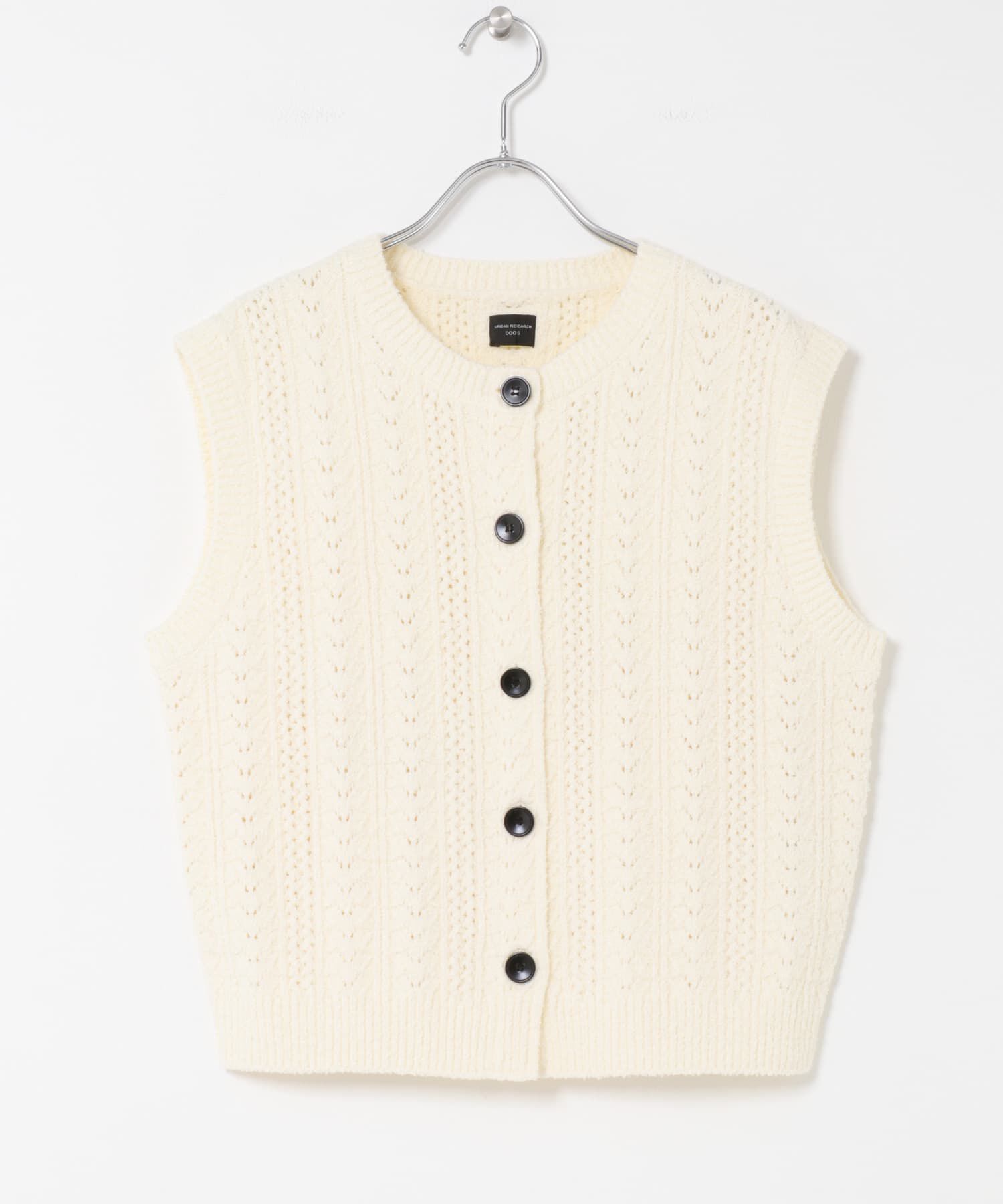 URBAN RESEARCH DOORS「ミニブークレニットベスト」|ベスト・ジレ|