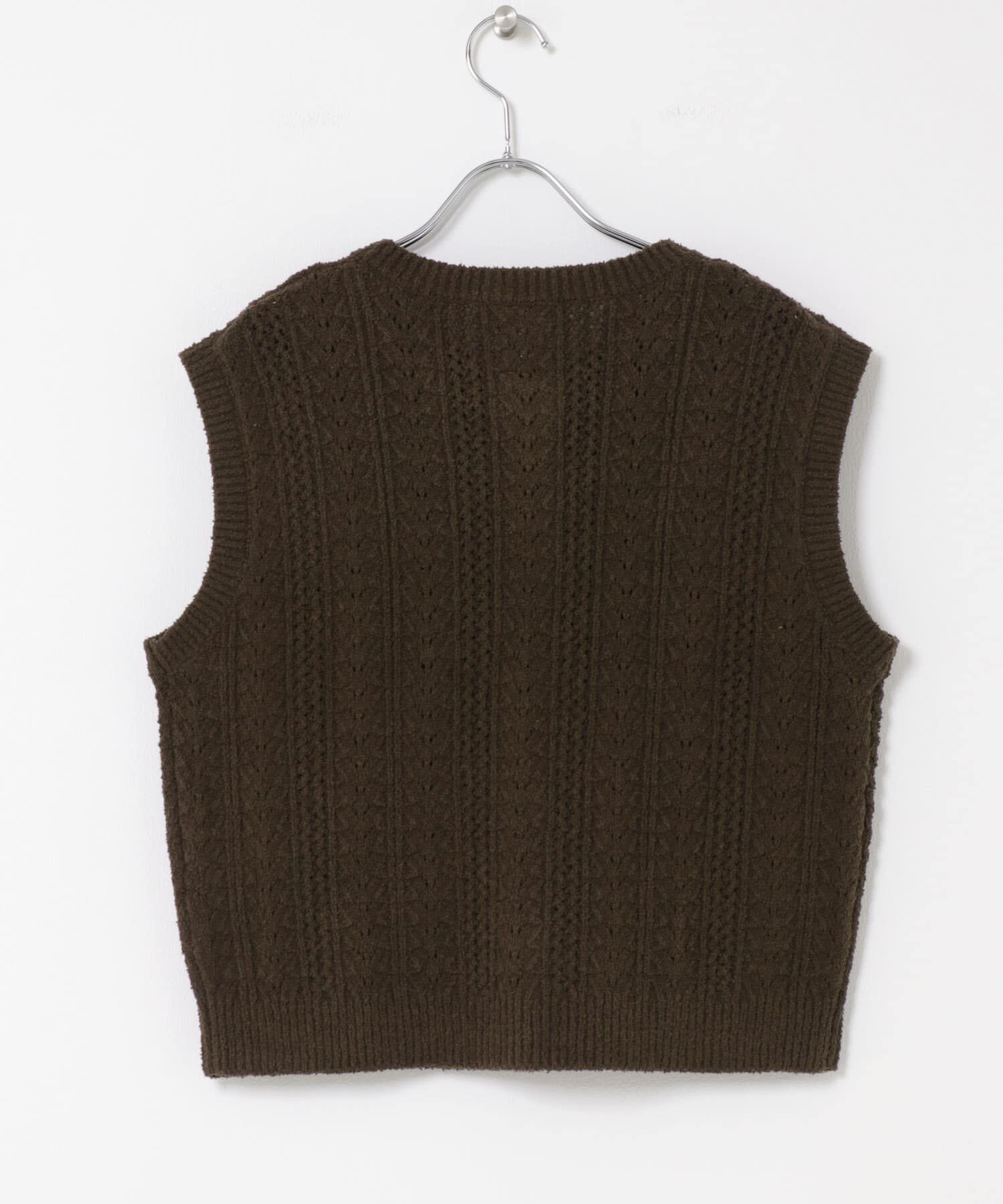 URBAN RESEARCH DOORS「ミニブークレニットベスト」|ベスト・ジレ|