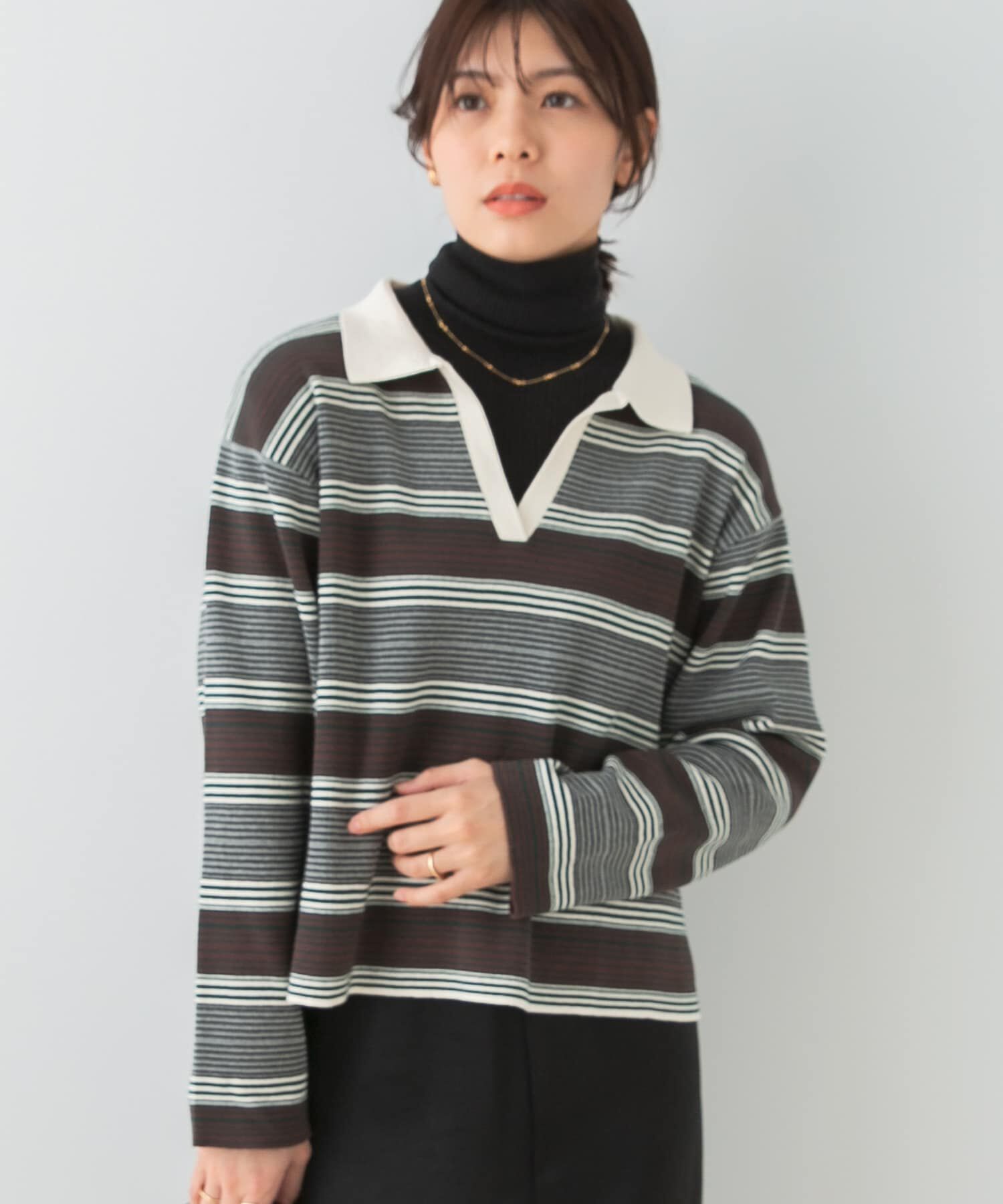 URBAN RESEARCH ROSSO「F by ROSSO　ラガーニットプルオーバー」|ニット・セーター|