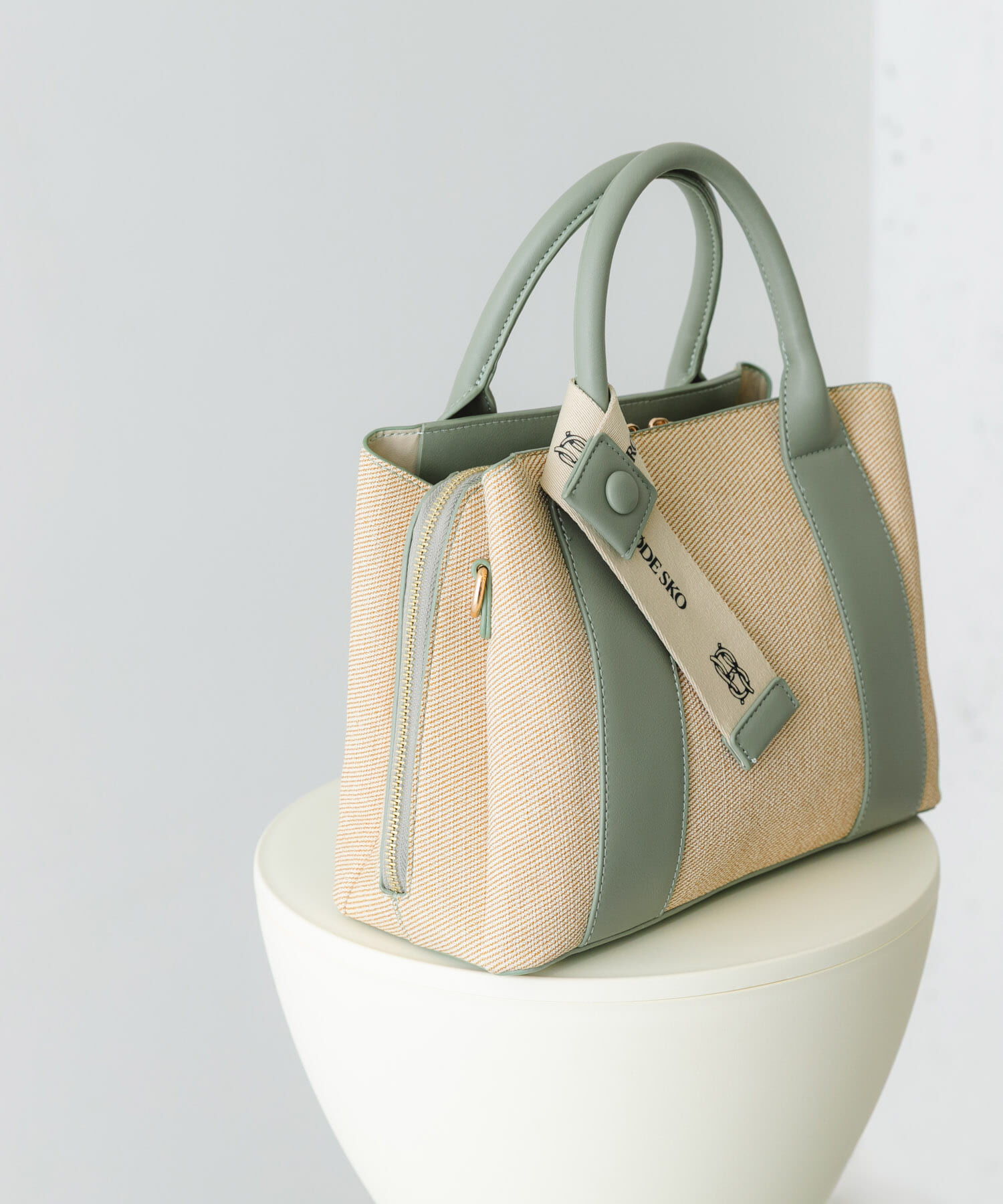 RODE SKO「ロゴリボン付2WAYハンドバッグ」|ハンドバッグ|