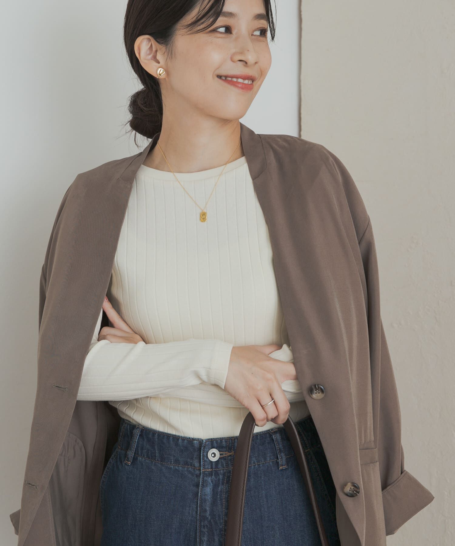 URBAN RESEARCH DOORS「針抜き長袖カットソー」|Tシャツ・カットソー|