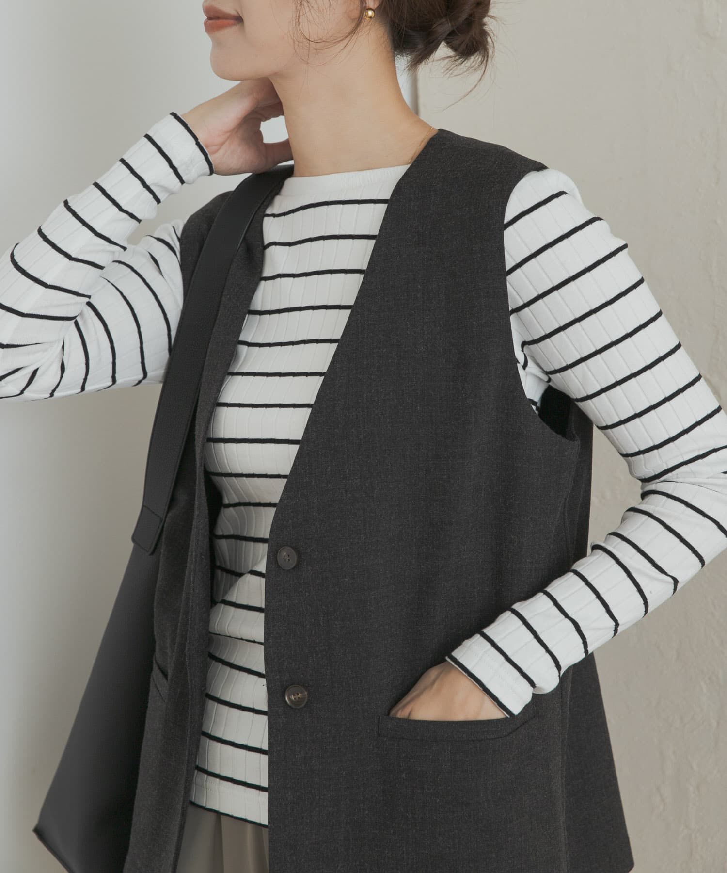 URBAN RESEARCH DOORS「針抜き長袖カットソー」|Tシャツ・カットソー|