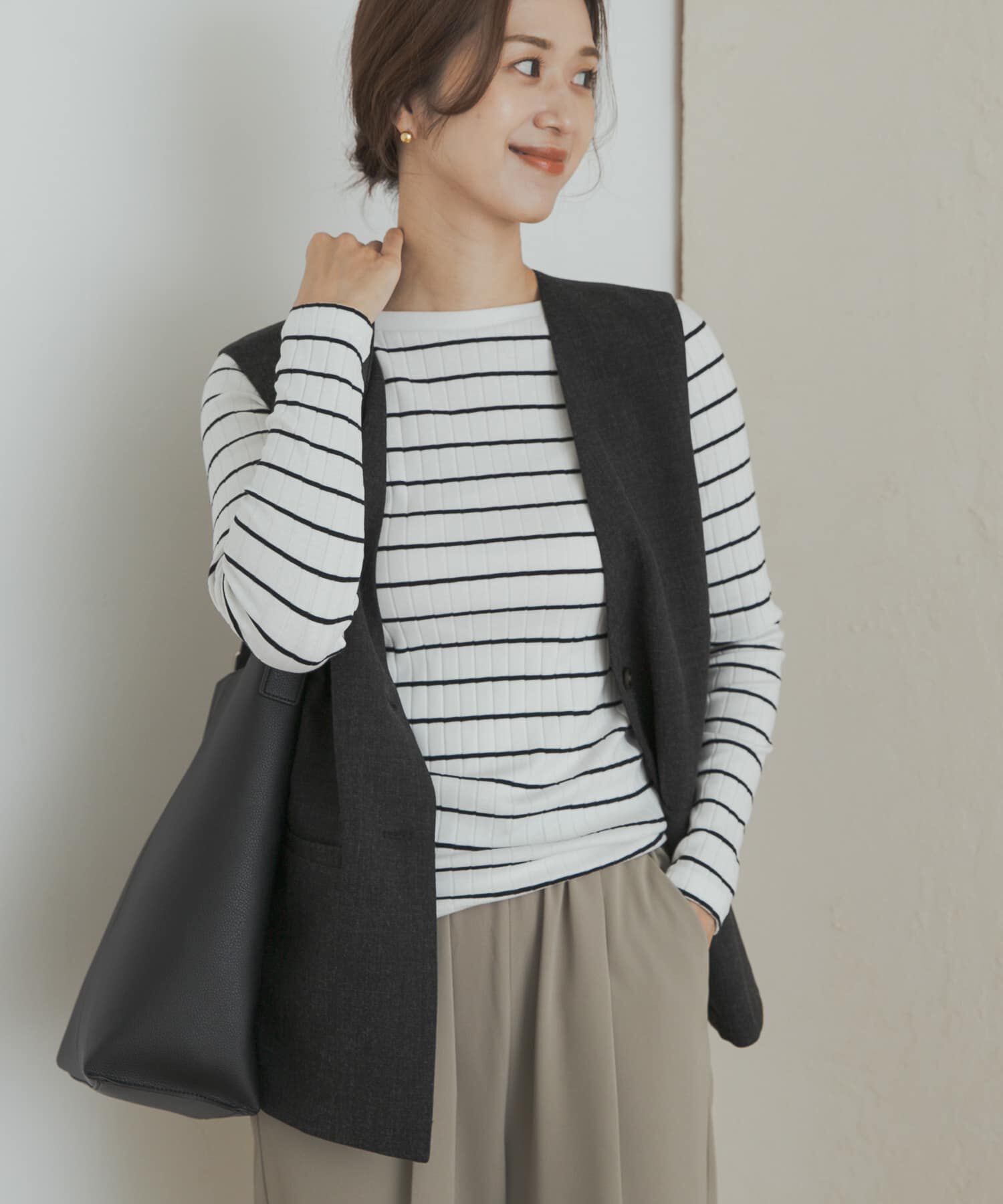 URBAN RESEARCH DOORS「針抜き長袖カットソー」|Tシャツ・カットソー|