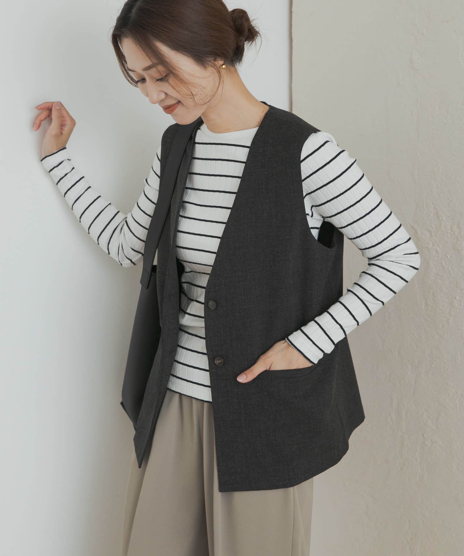 URBAN RESEARCH DOORS「針抜き長袖カットソー」|Tシャツ・カットソー|