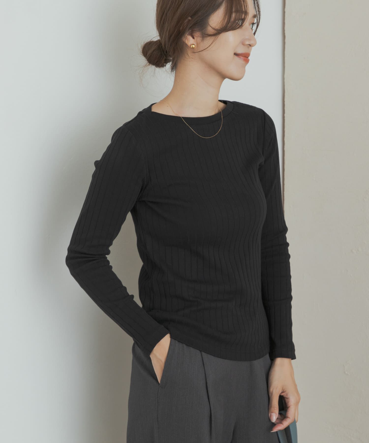 URBAN RESEARCH DOORS「針抜き長袖カットソー」|Tシャツ・カットソー|