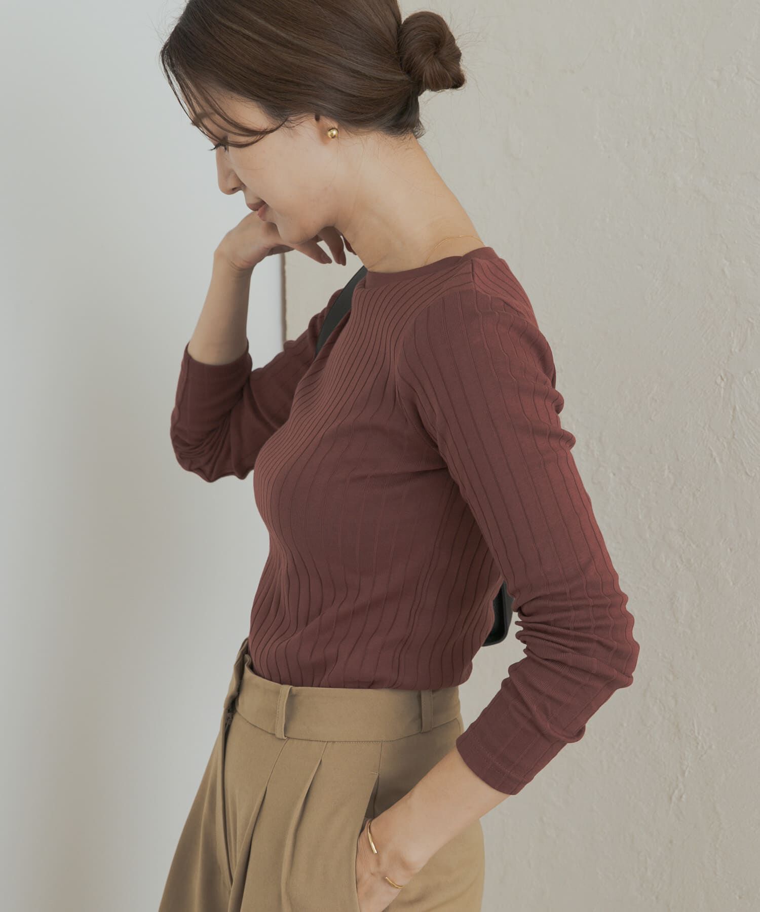 URBAN RESEARCH DOORS「針抜き長袖カットソー」|Tシャツ・カットソー|