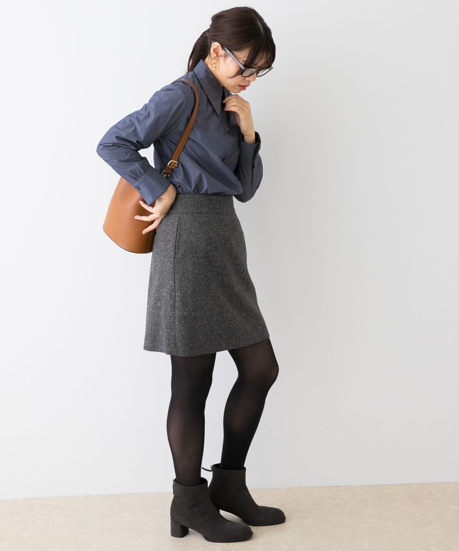 URBAN RESEARCH ROSSO「F by ROSSO　ヘリンボンツイードスカート風キュロット」|その他|