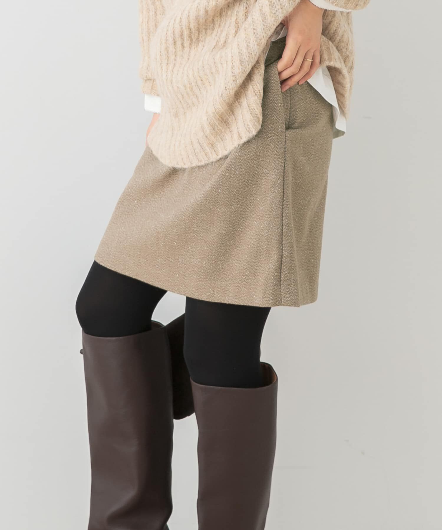 URBAN RESEARCH ROSSO「F by ROSSO　ヘリンボンツイードスカート風キュロット」|その他|