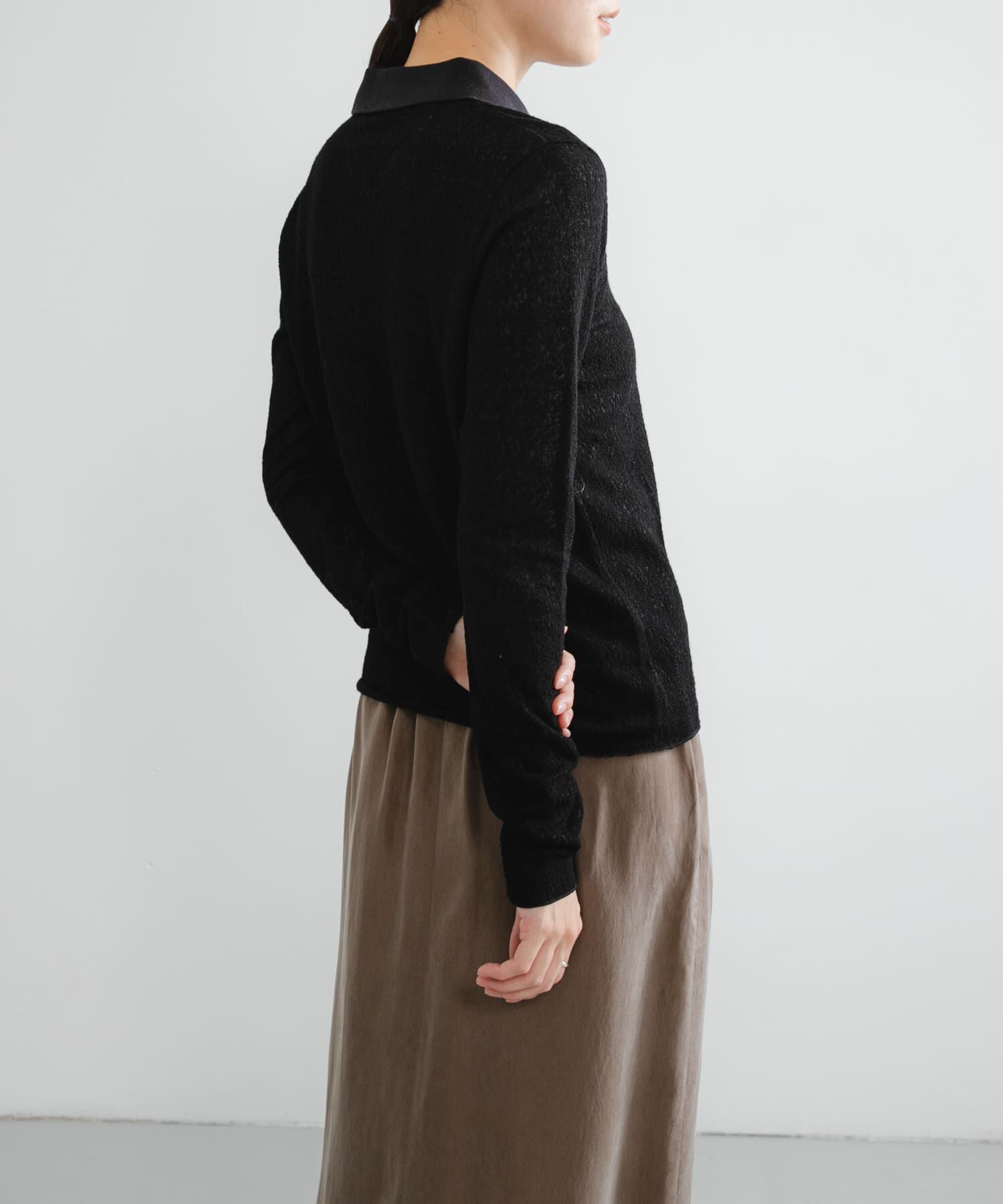 URBAN RESEARCH「ウールジャガードシャツカラートップス」|シャツ・ブラウス|