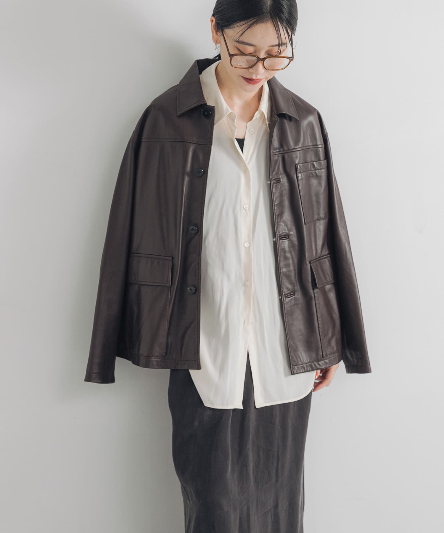 URBAN RESEARCH「レギュラーカラーシルキーシャツ」|Tシャツ・カットソー|