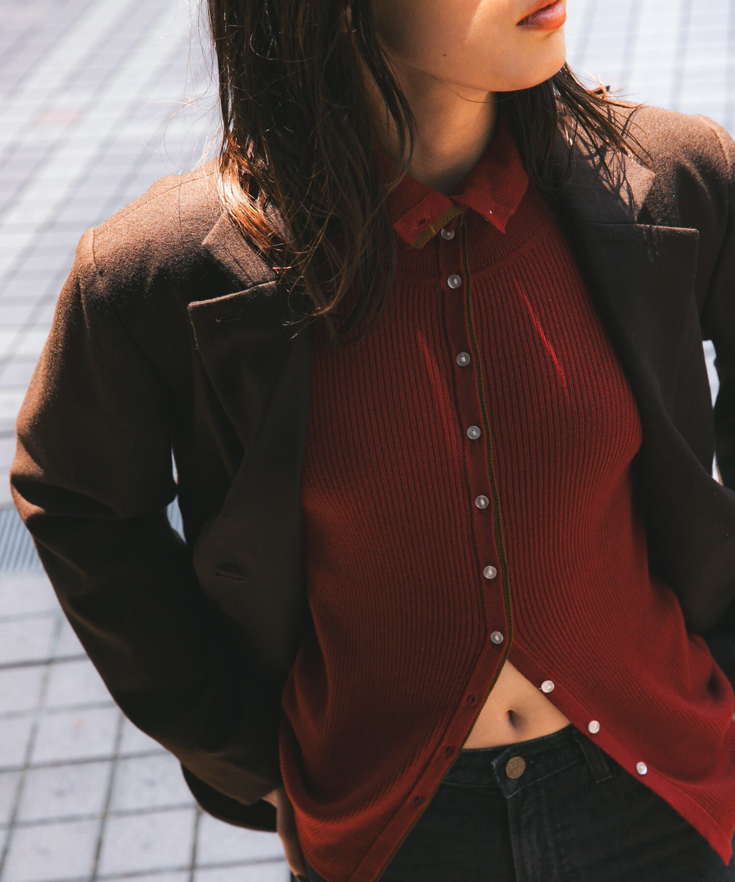 URBAN RESEARCH「『UR TECH』2WAYリブニット」|ニット・セーター|