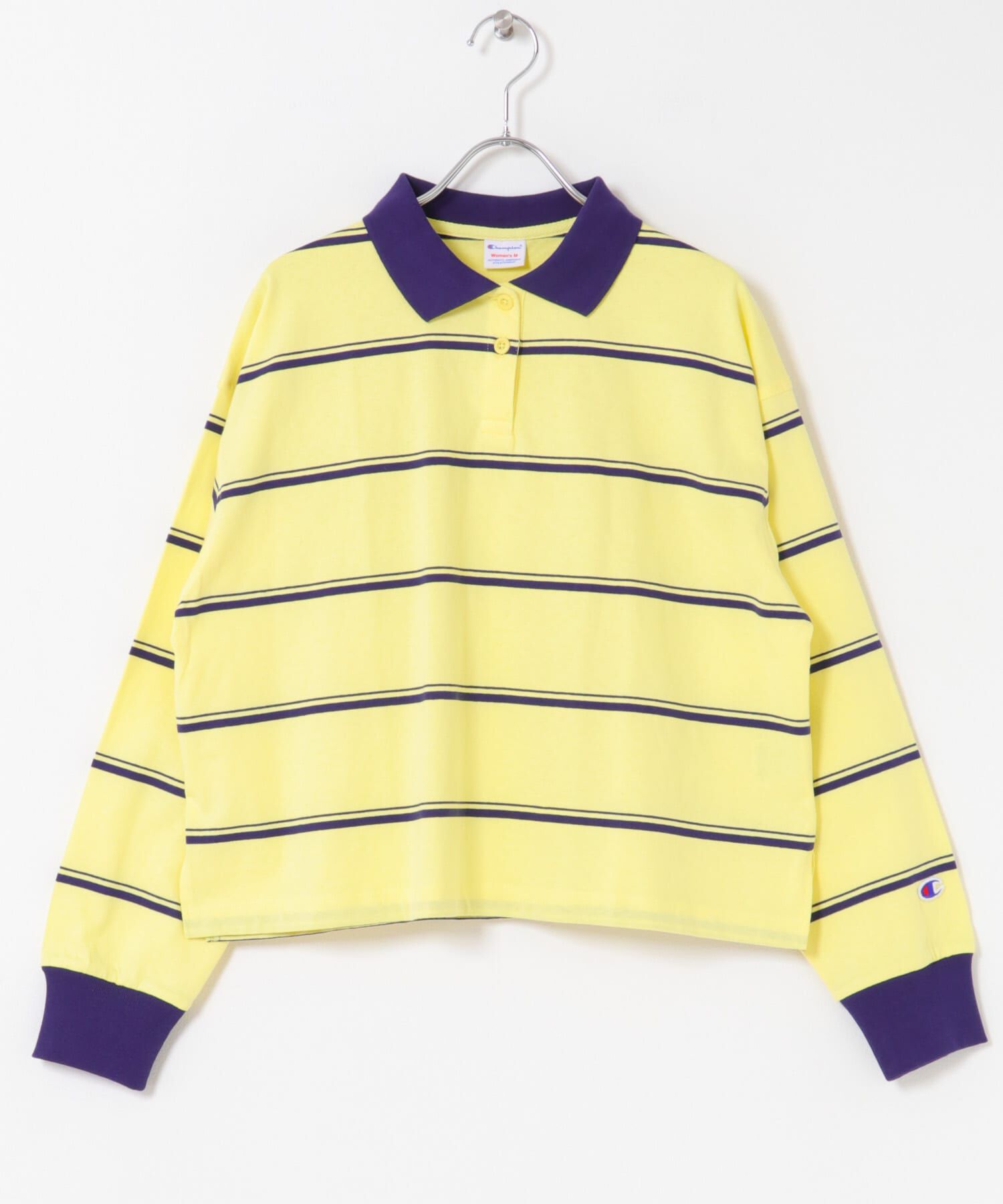URBAN RESEARCH DOORS「Champion　LONGSLEEVE BORDER POLO」|Tシャツ・カットソー|