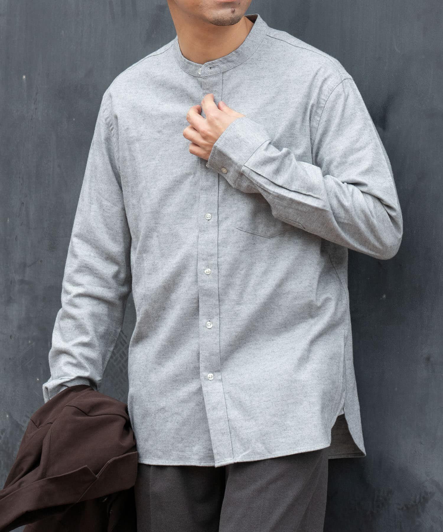 URBAN RESEARCH ROSSO「『抗菌 / 防臭』『XXLｻｲｽﾞあり』ﾊｲﾊﾟﾌｫｰﾏﾝｽﾌﾗﾝﾈﾙﾊﾞ 」|シャツ・ブラウス|グレー