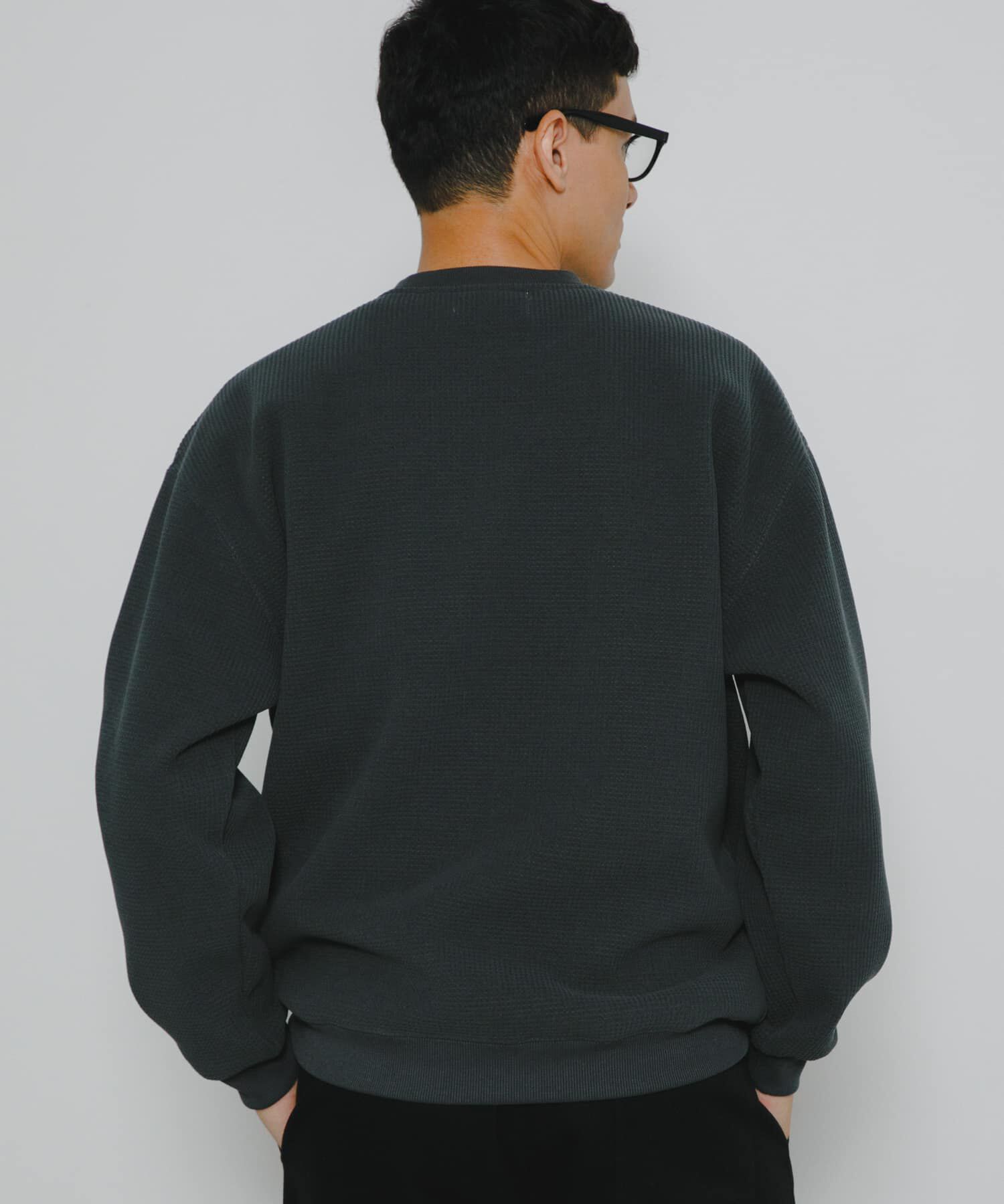 Sonny Label 「裏起毛ワッフルリラックスフィットプルオーバー」|Tシャツ・カットソー|