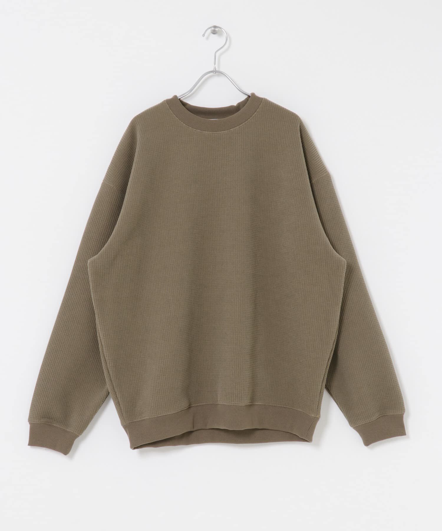 Sonny Label 「裏起毛ワッフルリラックスフィットプルオーバー」|Tシャツ・カットソー|