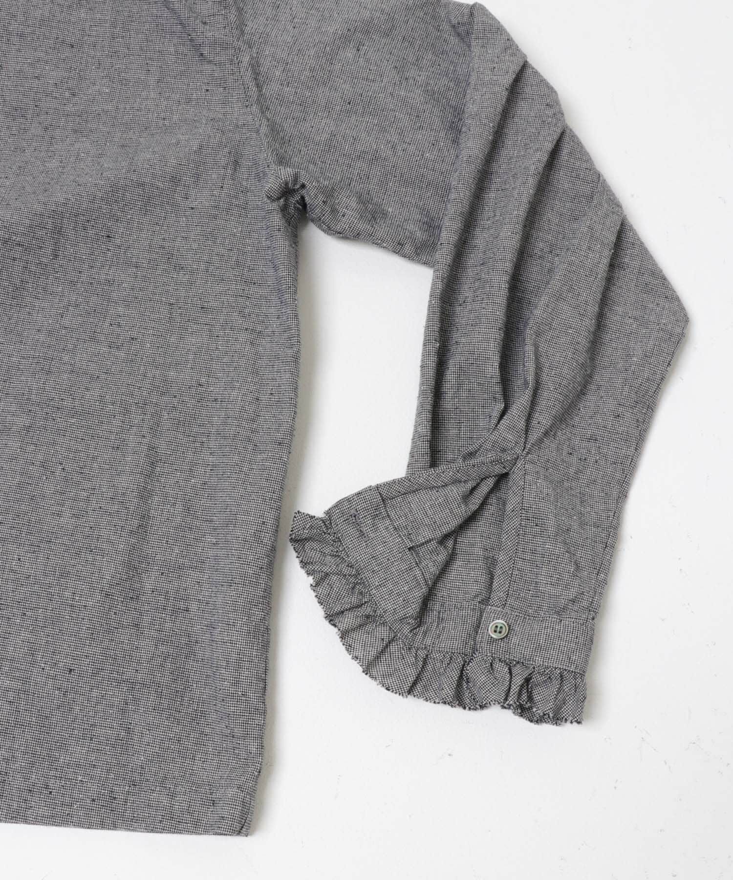 かぐれ「コットンシルクフリルブラウス」|シャツ・ブラウス|