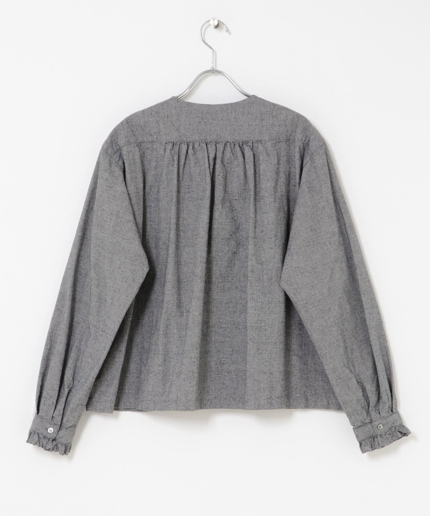 かぐれ「コットンシルクフリルブラウス」|シャツ・ブラウス|