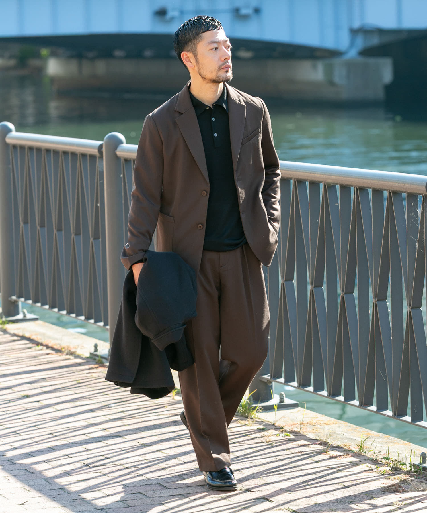 URBAN RESEARCH ROSSO「『XLサイズあり』ウォームストレッチセットアップ」|その他|ブラウン