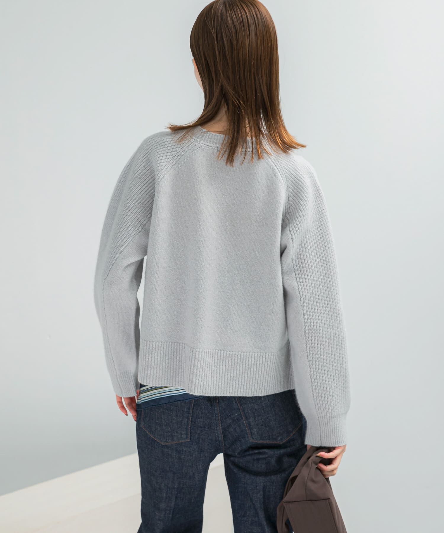 URBAN RESEARCH ROSSO「スーパーファインラムズウールショートニット」|ニット・セーター|