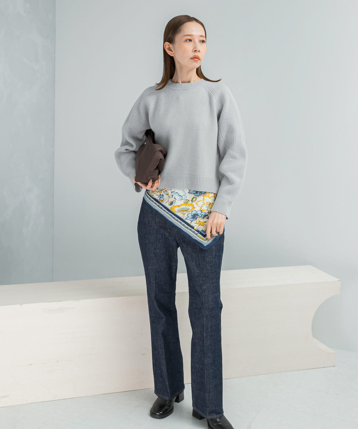 URBAN RESEARCH ROSSO「スーパーファインラムズウールショートニット」|ニット・セーター|