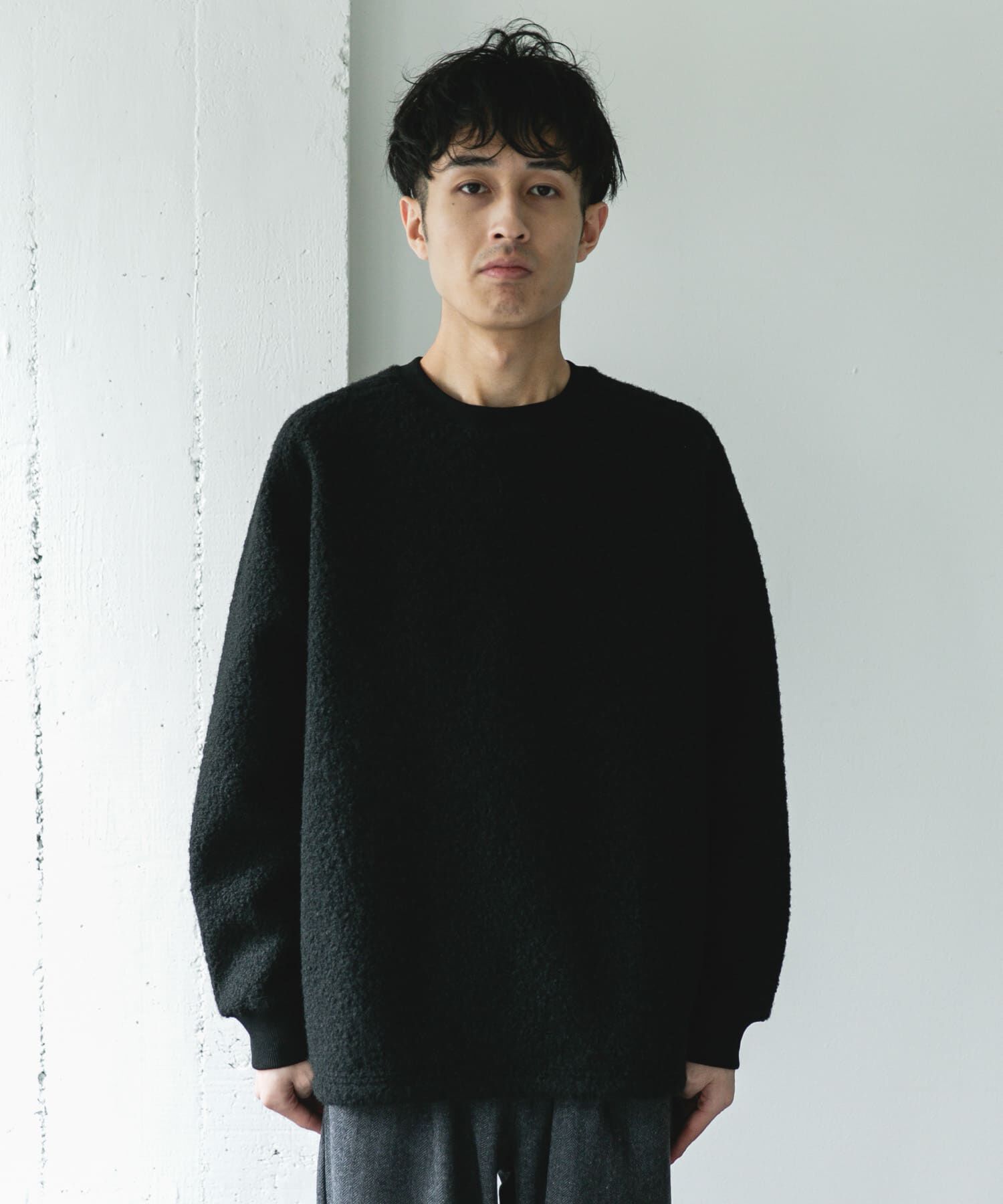 URBAN RESEARCH DOORS「ラグランスリーブブークレー プルオーバー」|Tシャツ・カットソー|