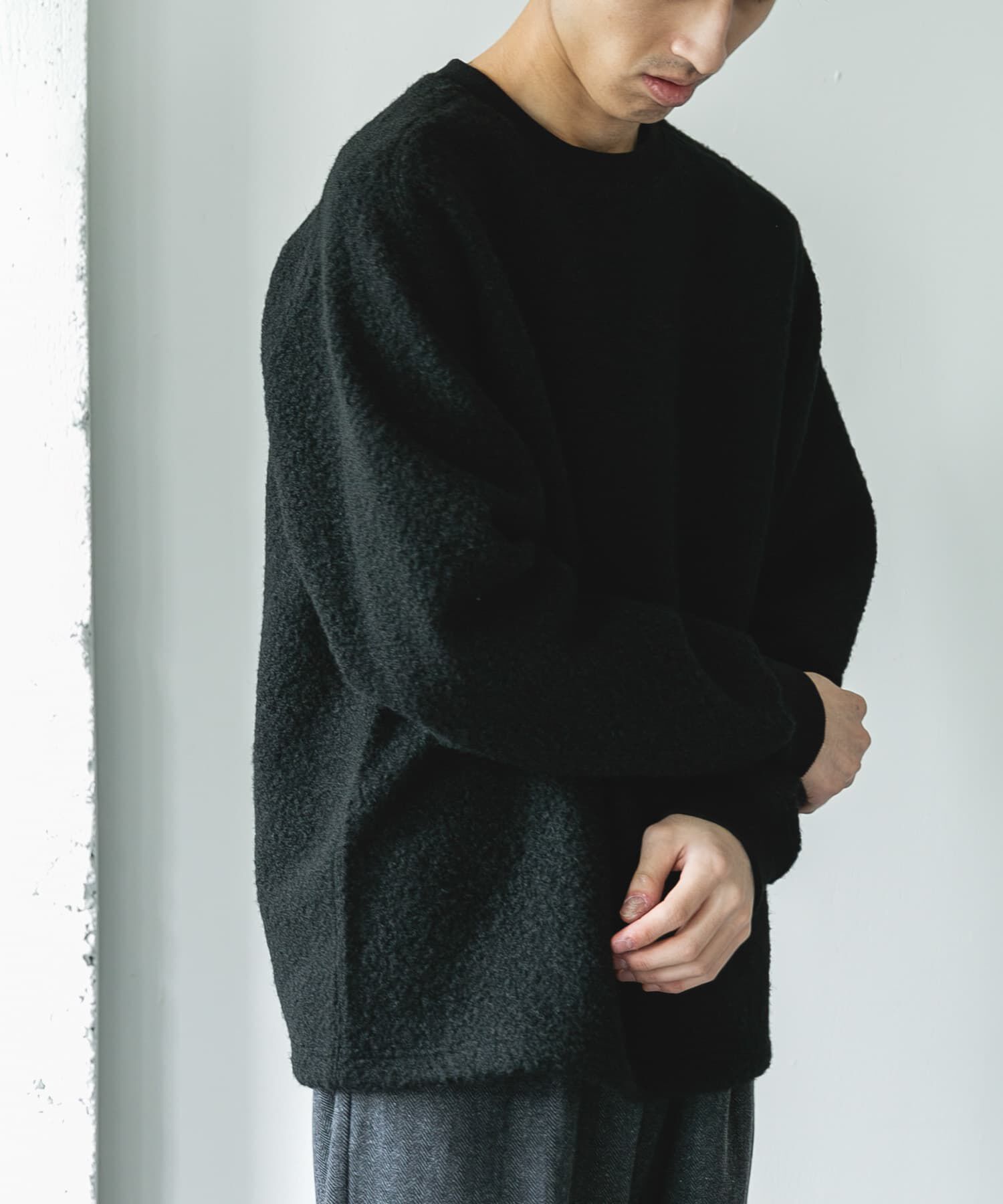 URBAN RESEARCH DOORS「ラグランスリーブブークレー プルオーバー」|Tシャツ・カットソー|