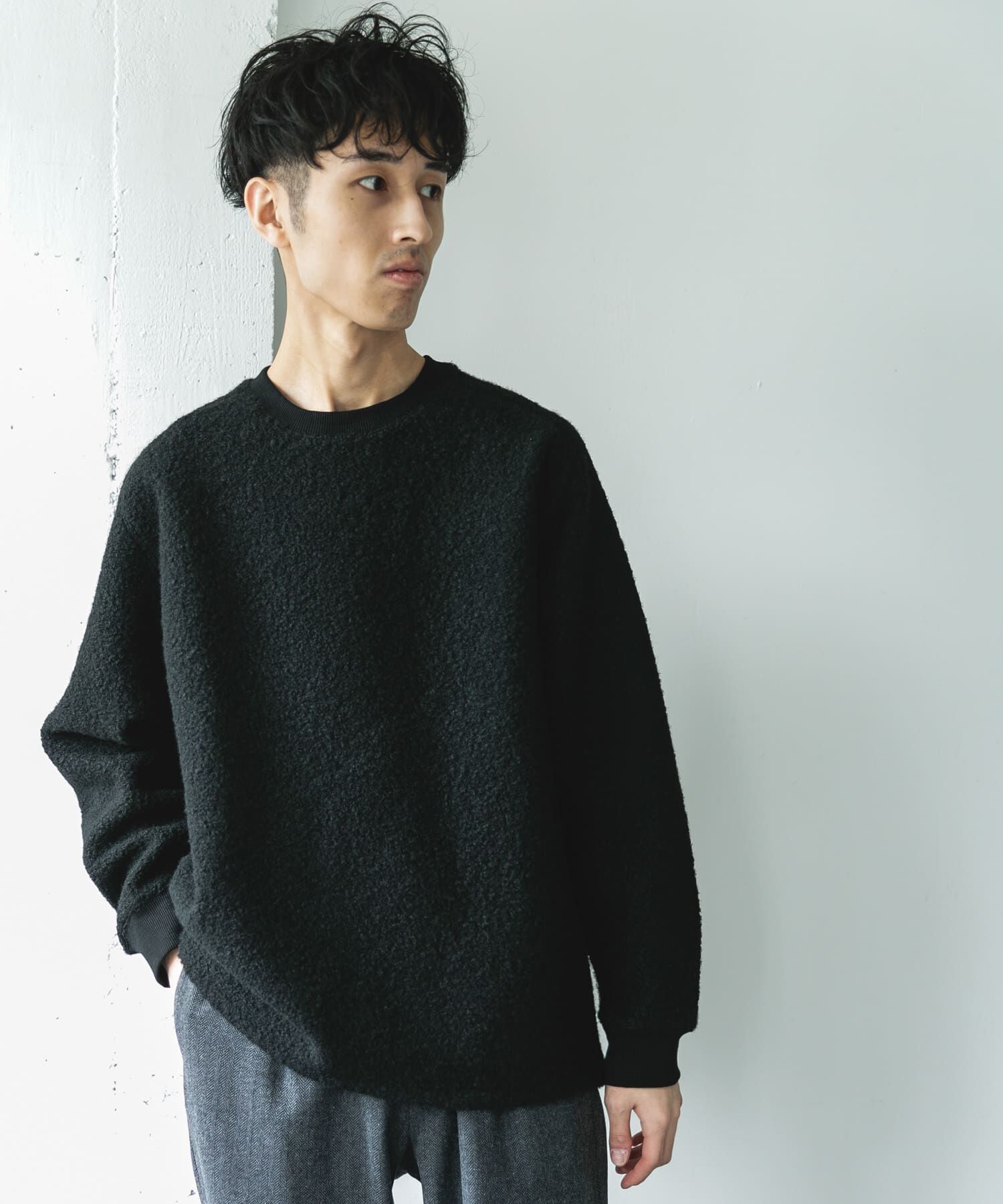 URBAN RESEARCH DOORS「ラグランスリーブブークレー プルオーバー」|Tシャツ・カットソー|