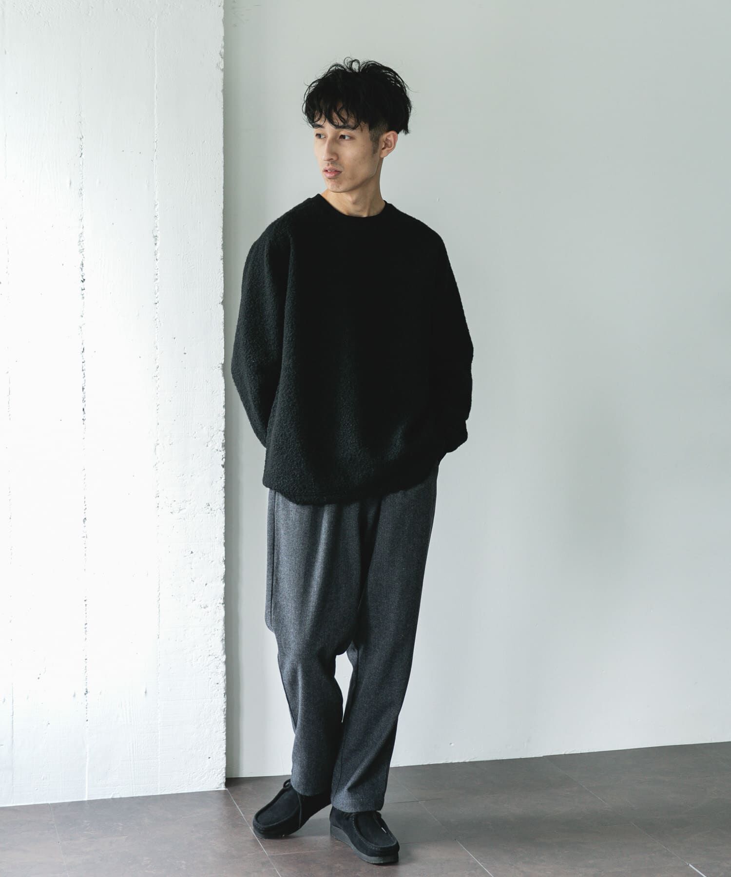 URBAN RESEARCH DOORS「ラグランスリーブブークレー プルオーバー」|Tシャツ・カットソー|