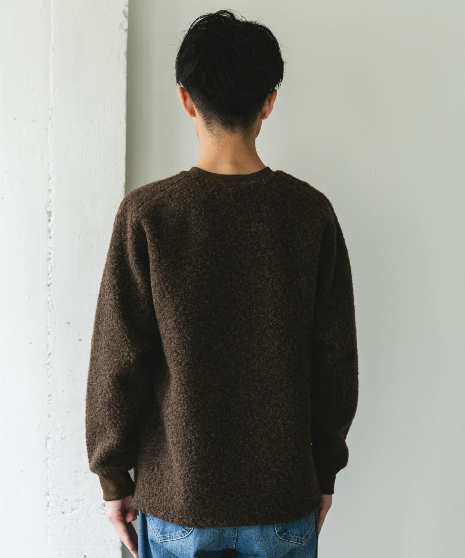 URBAN RESEARCH DOORS「ラグランスリーブブークレー プルオーバー」|Tシャツ・カットソー|