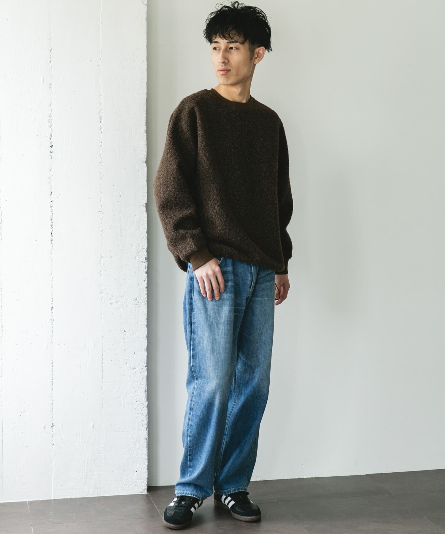 URBAN RESEARCH DOORS「ラグランスリーブブークレー プルオーバー」|Tシャツ・カットソー|