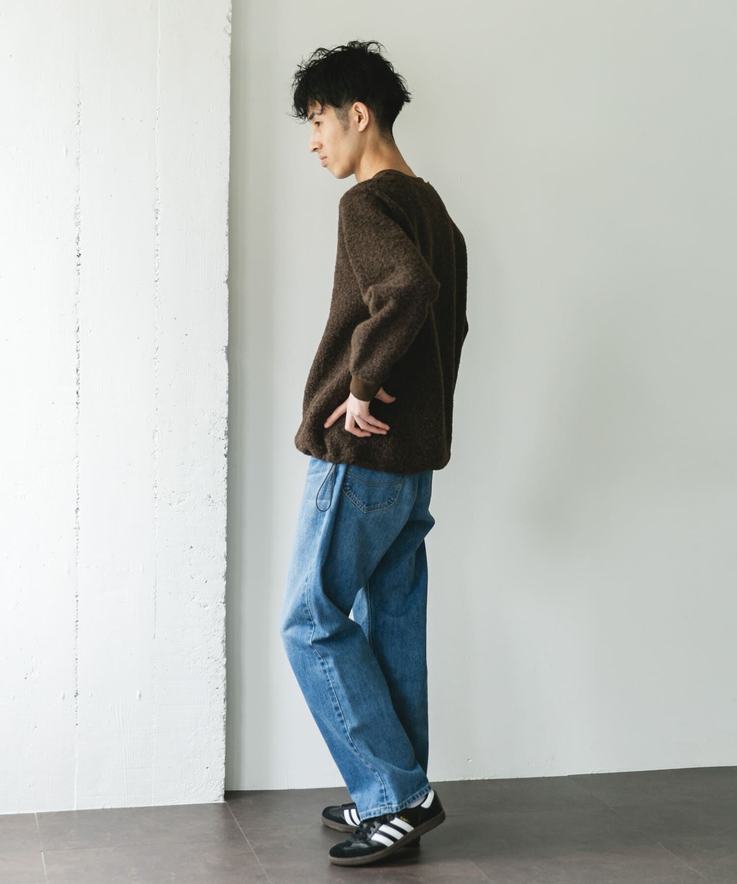 URBAN RESEARCH DOORS「ラグランスリーブブークレー プルオーバー」|Tシャツ・カットソー|