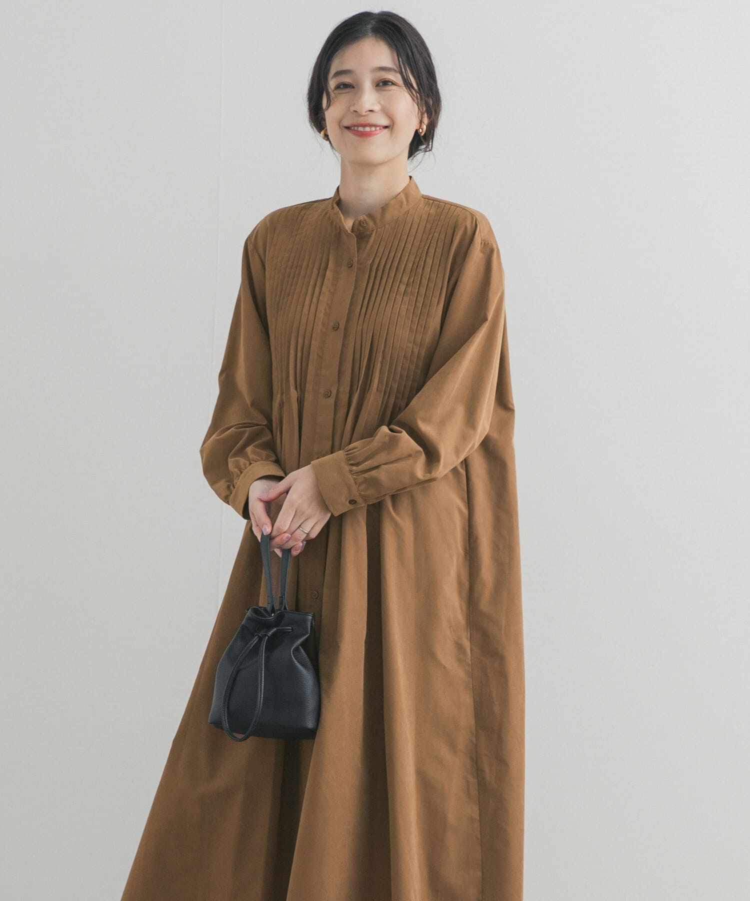 URBAN RESEARCH DOORS「ピーチタッチピンタックワンピース」|ワンピース|