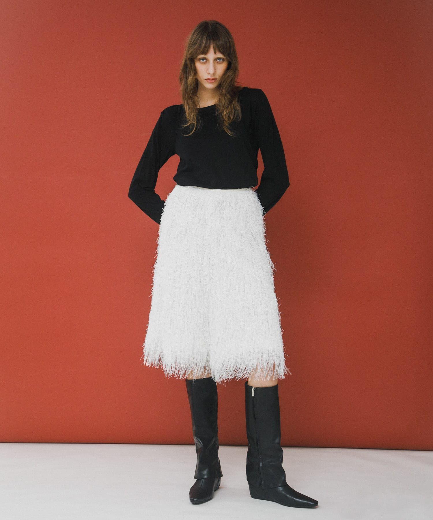 LAATO「fringe culottes」|その他|オフホワイト