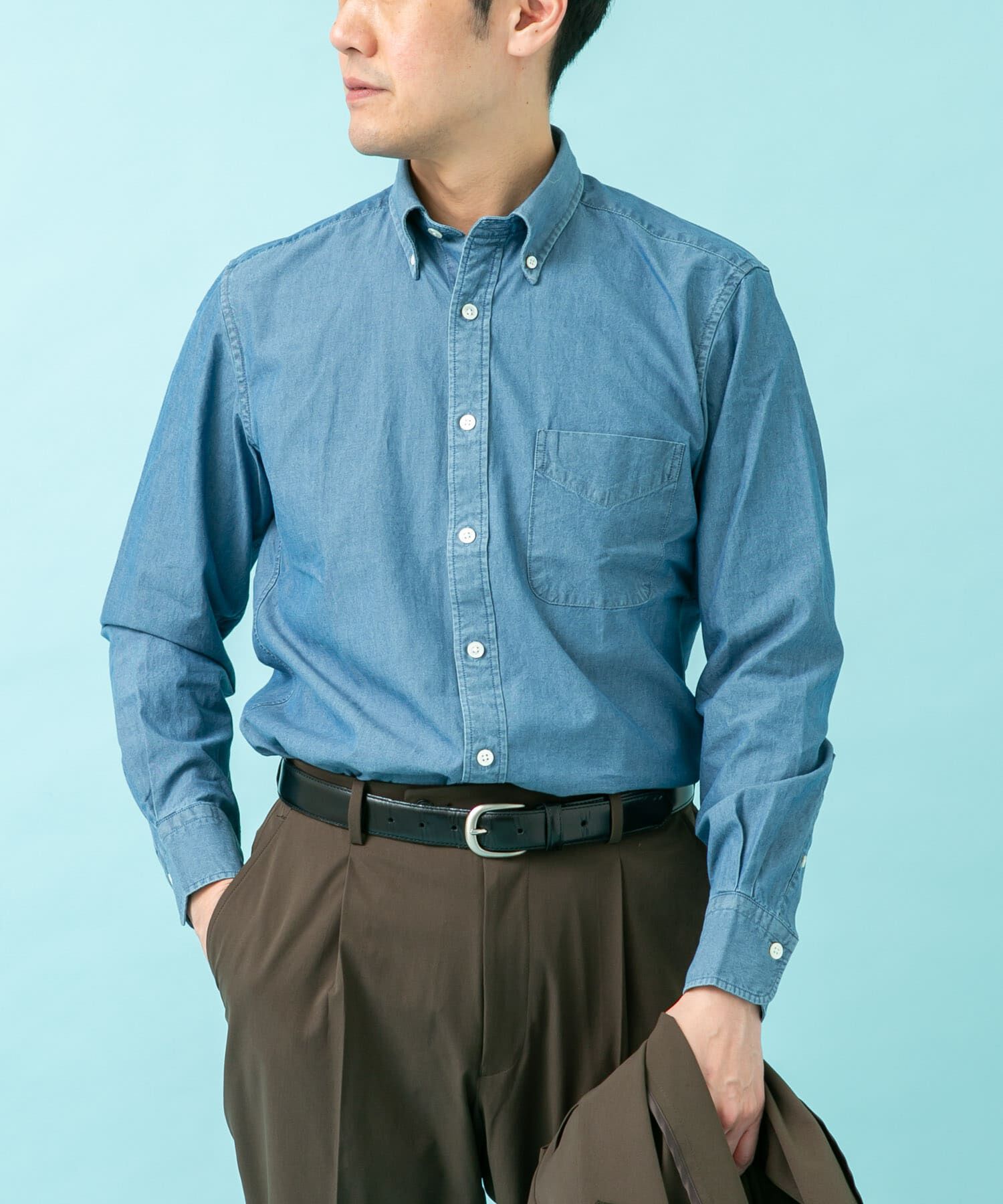 URBAN RESEARCH DOORS「LIFE STYLE TAILOR　シャンブレーBDシャツ」|シャツ・ブラウス|