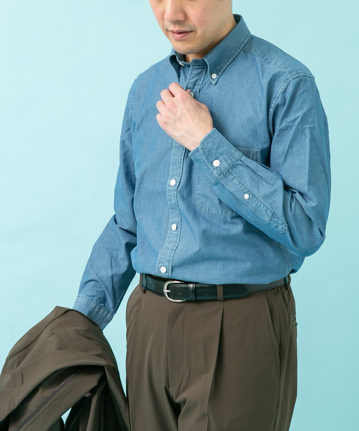 URBAN RESEARCH DOORS「LIFE STYLE TAILOR　シャンブレーBDシャツ」|シャツ・ブラウス|