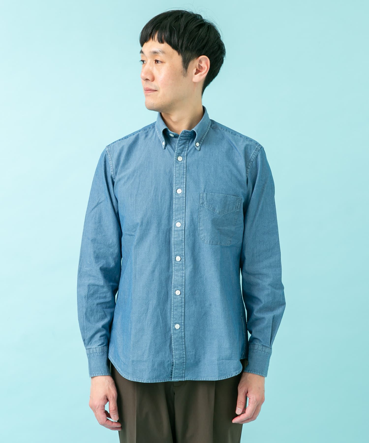 URBAN RESEARCH DOORS「LIFE STYLE TAILOR　シャンブレーBDシャツ」|シャツ・ブラウス|