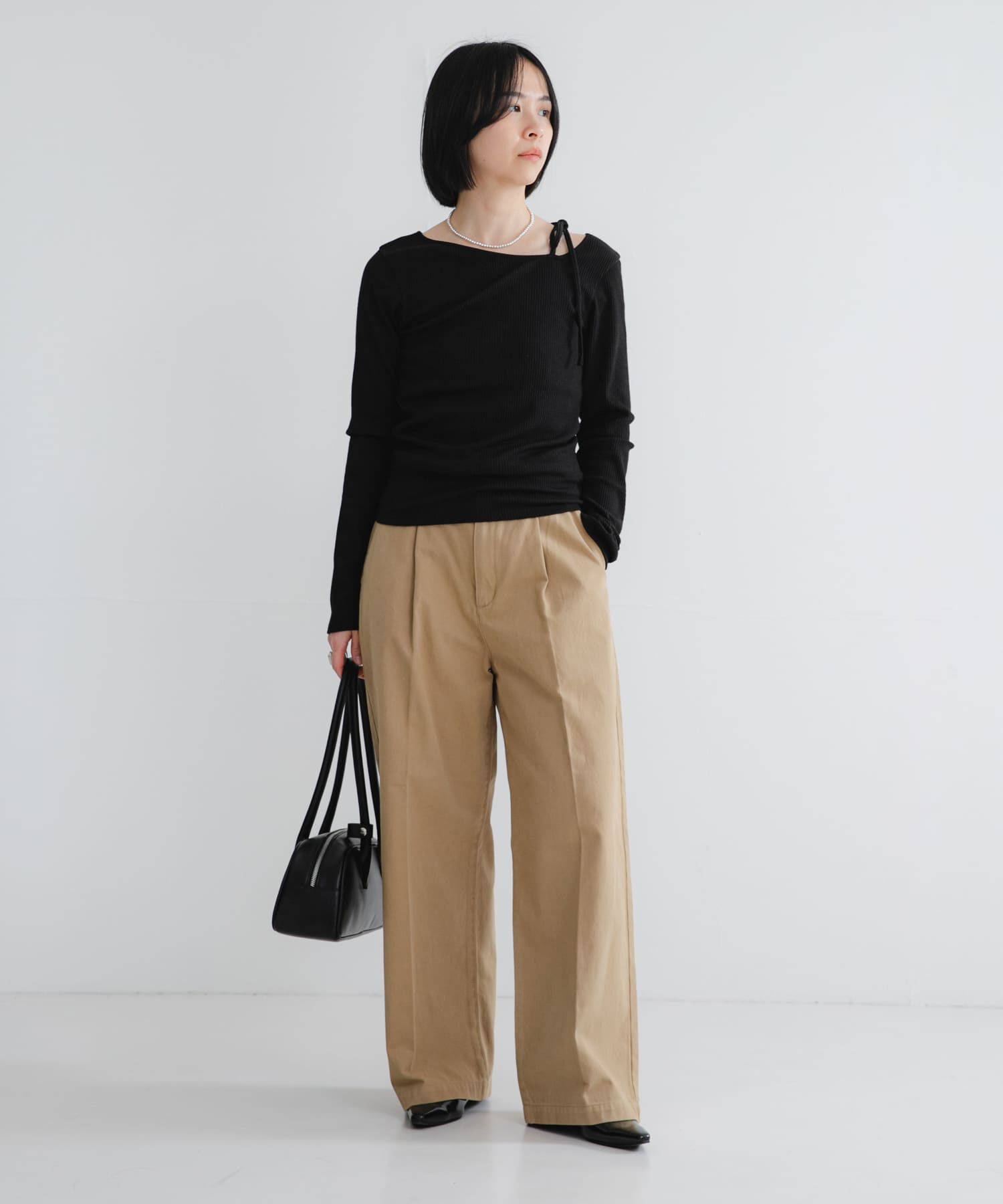 URBAN RESEARCH「カットアウトリボントップス」|Tシャツ・カットソー|